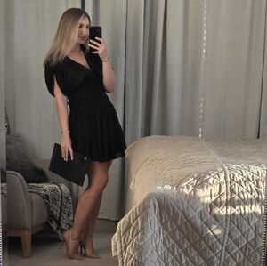 A.L.C. Luna Jersey Mini Little Black Dress